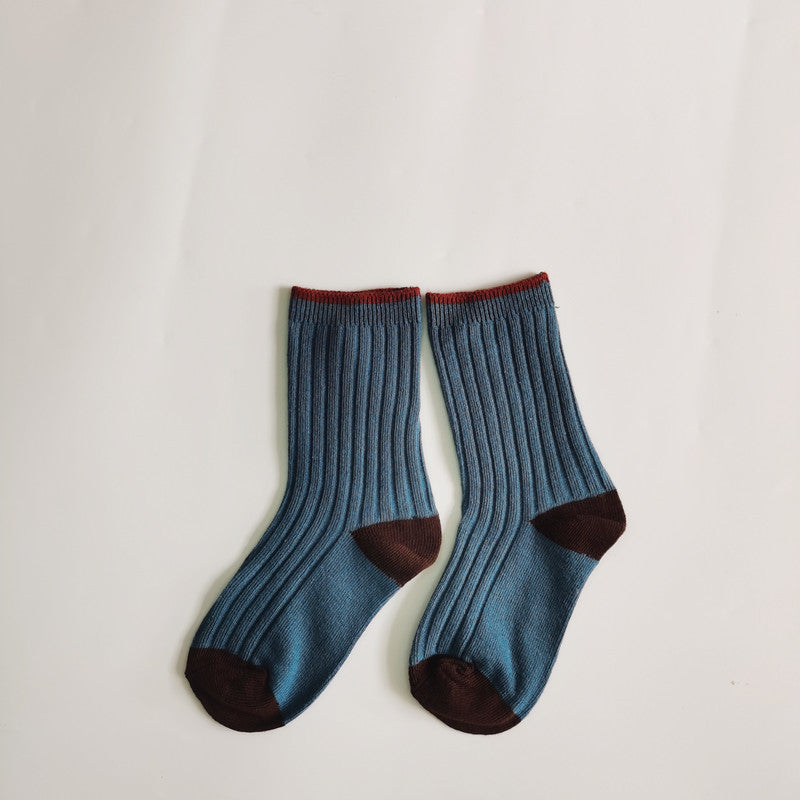 Leopard-print Plaid Coffee-colored chaussons enfants