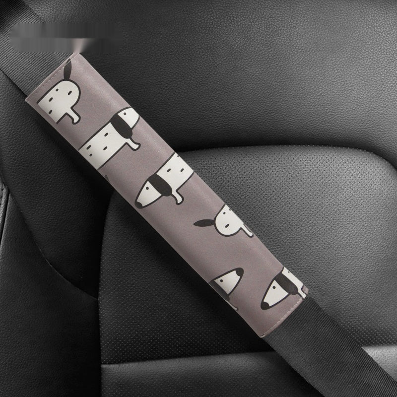 Couvercle de protection de ceinture en cuir décoratif cartoon