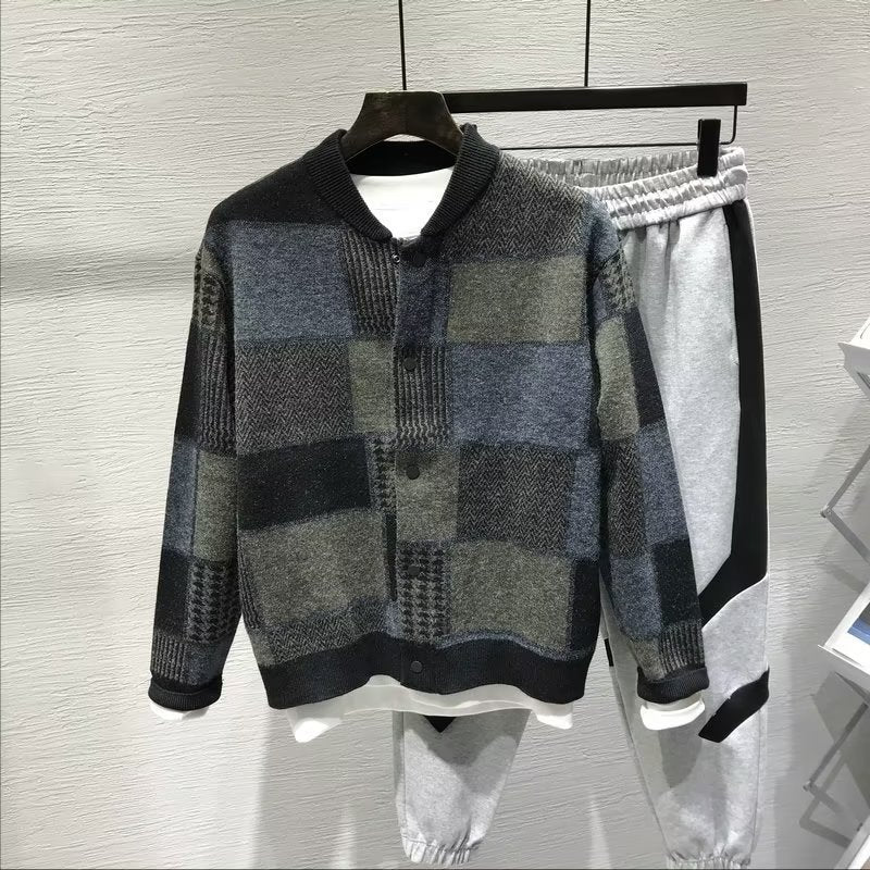 Hommes Retro Plaid Chemise Veste casual