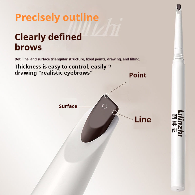 Crayon à sourcils 3D à double extrémité pour un look Wispy naturel et bien défini