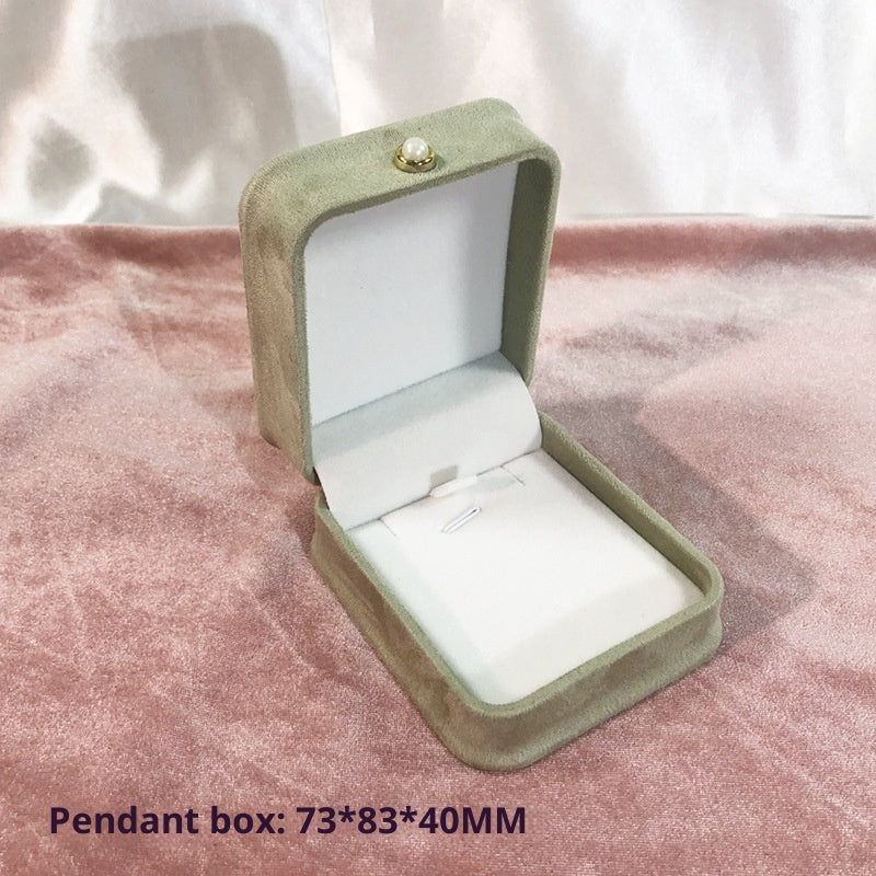 Fashion Flannel Étanche boîte à bijoux Pearl Buckle