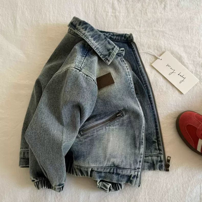 Veste Denim de style coréen rétro pour enfants