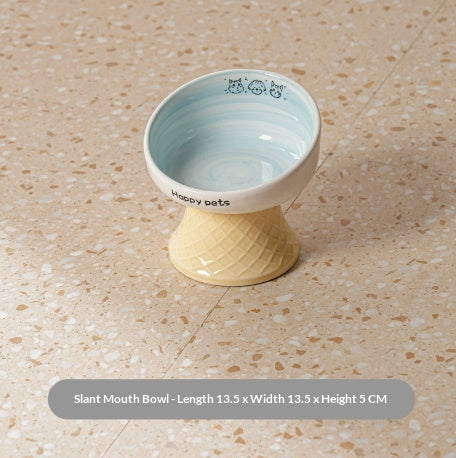 Ceramic Bowl Set Elévated Pet Bowls Food Bowl et Water Bowl pour chiens et chats
