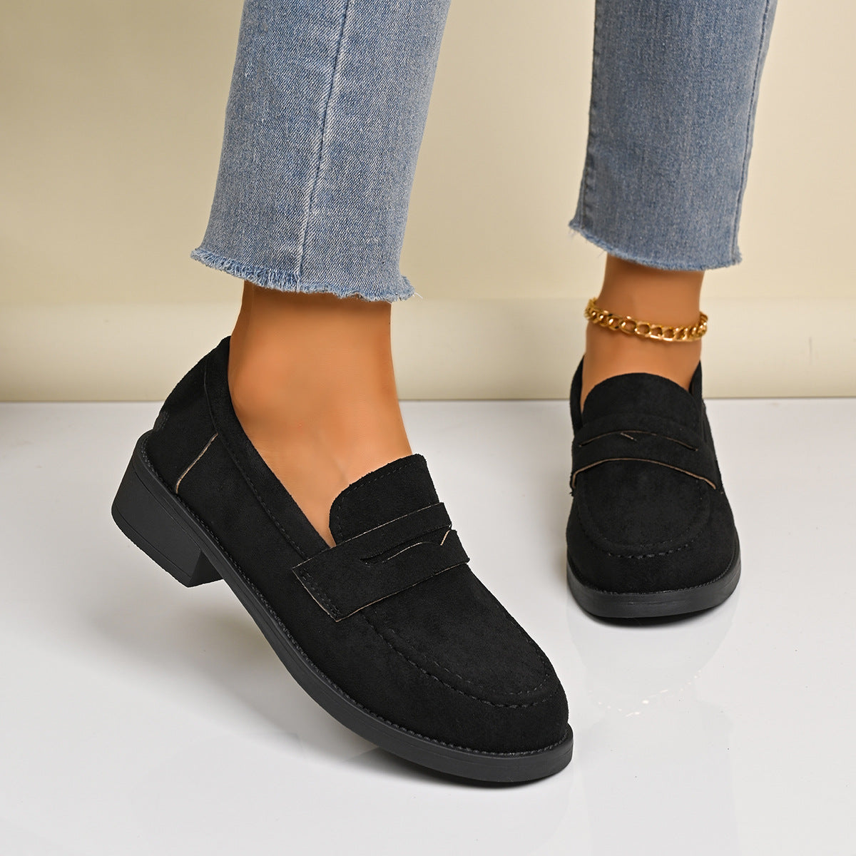 Chaussures Suede Vintage de style britannique