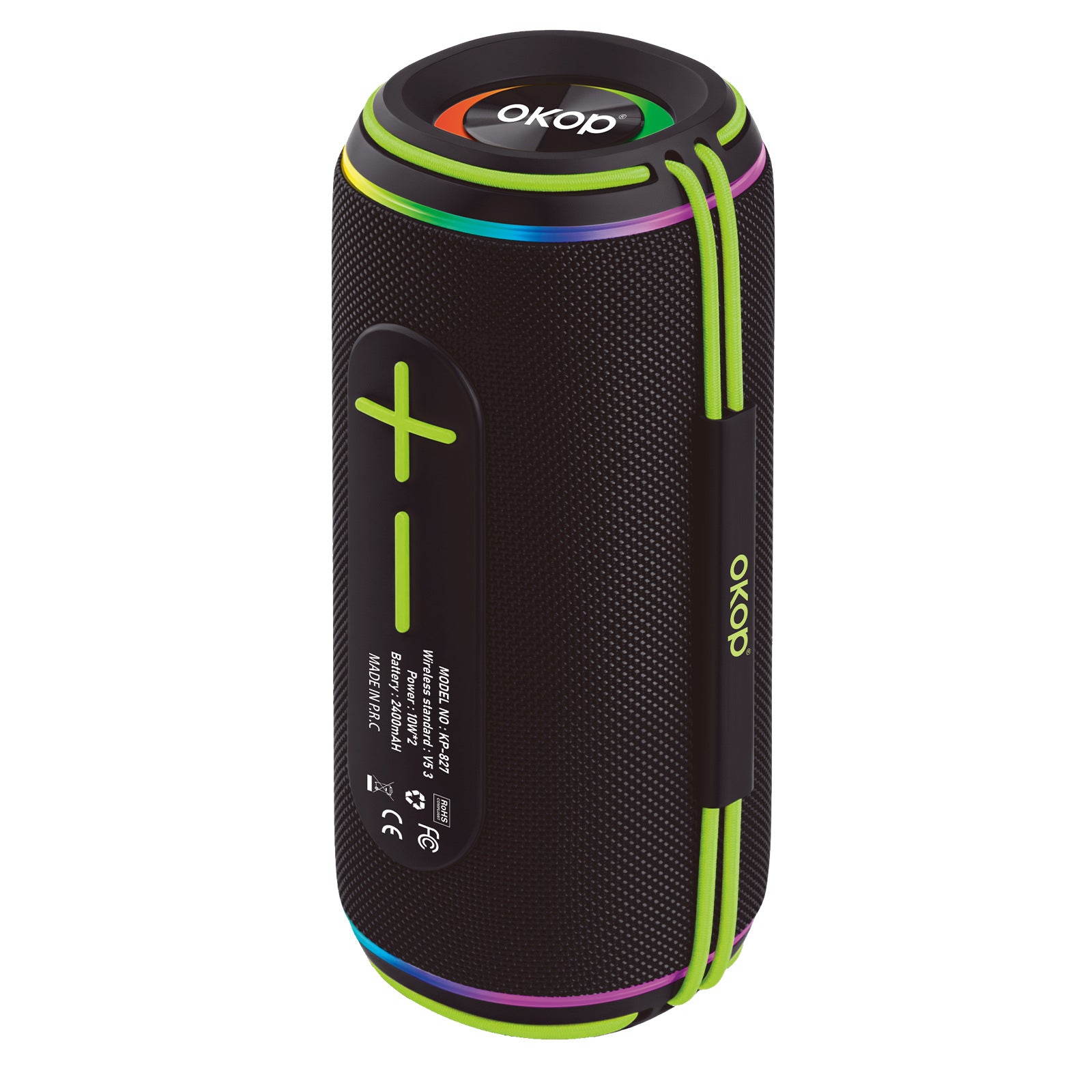 KP-827 Haut-parleur bluetooth en plein air portable à deux conducteurs haute puissance Stéréo Subwo