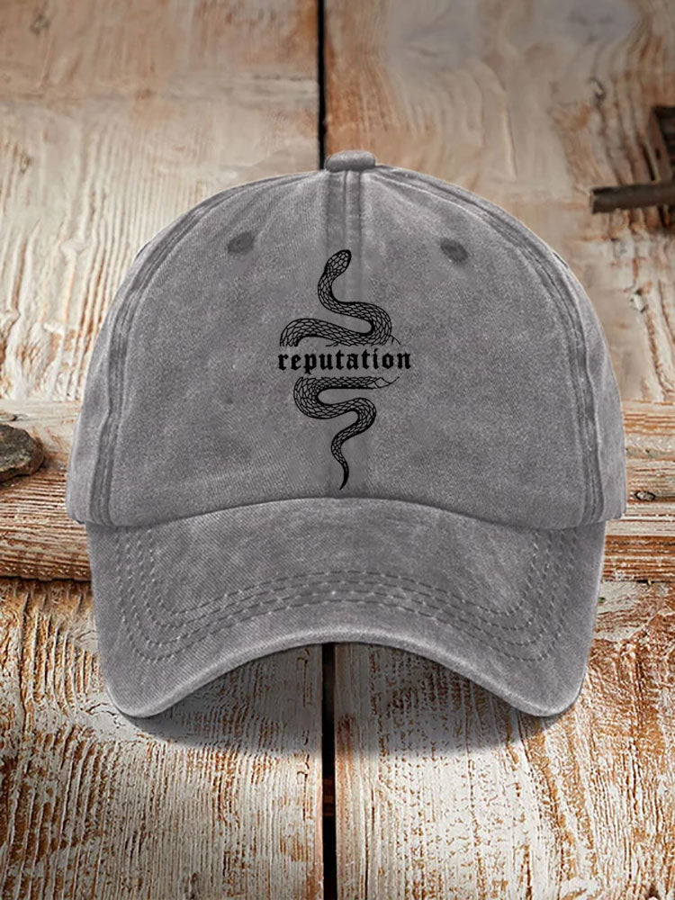 Chapeau imprimé en coton lavé Style distrait Hommes Vintage