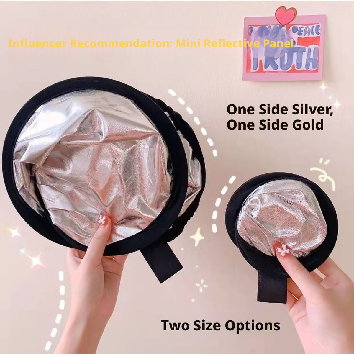 Foldable Reflector Model-30CM-1 Gold and 1 Silver