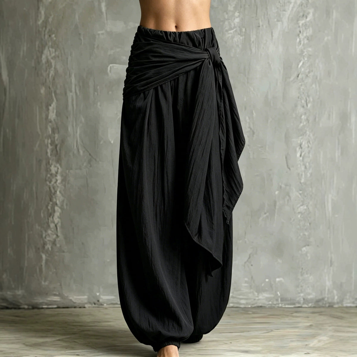 Pantalons décontractés pour femmes avec un design tie-waist
