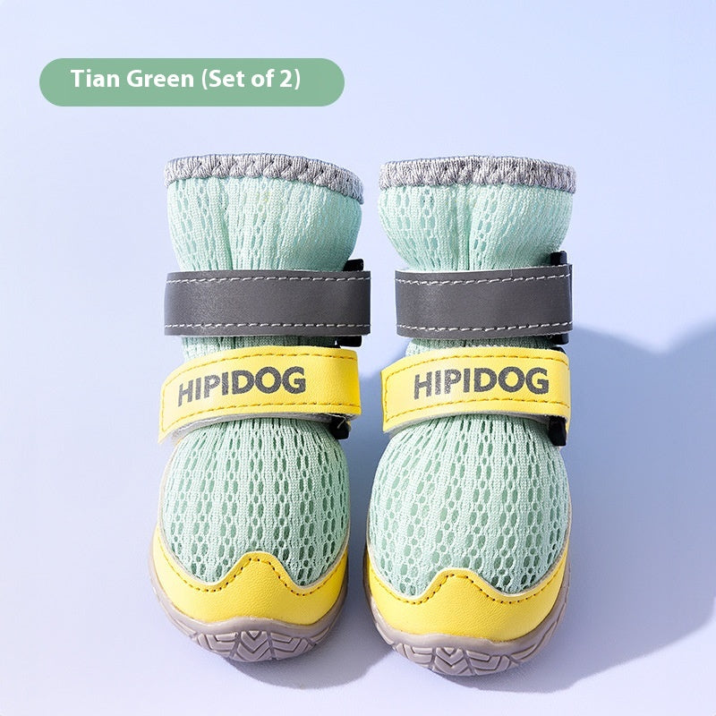 Chaussures pour chiens Pieds anti-calcaires respirants d'été