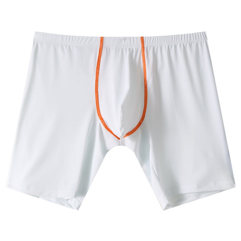 Sous-vêtements allongés Ice Silk Sexy Boxers homme Mid-waist U Convex Sexy Séchage rapide