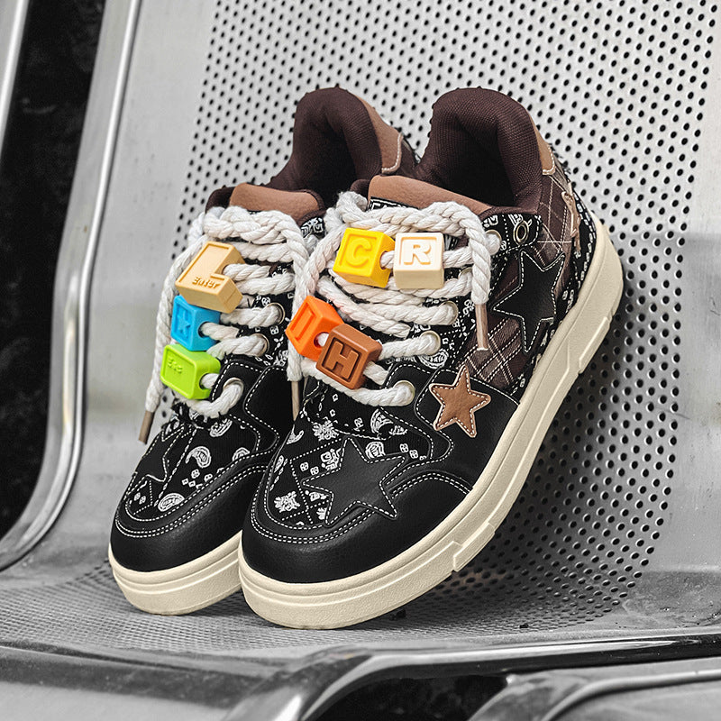 Star Pattern Sneakers Sport de design d'intérêt spécial pour les hommes Et les loisirs