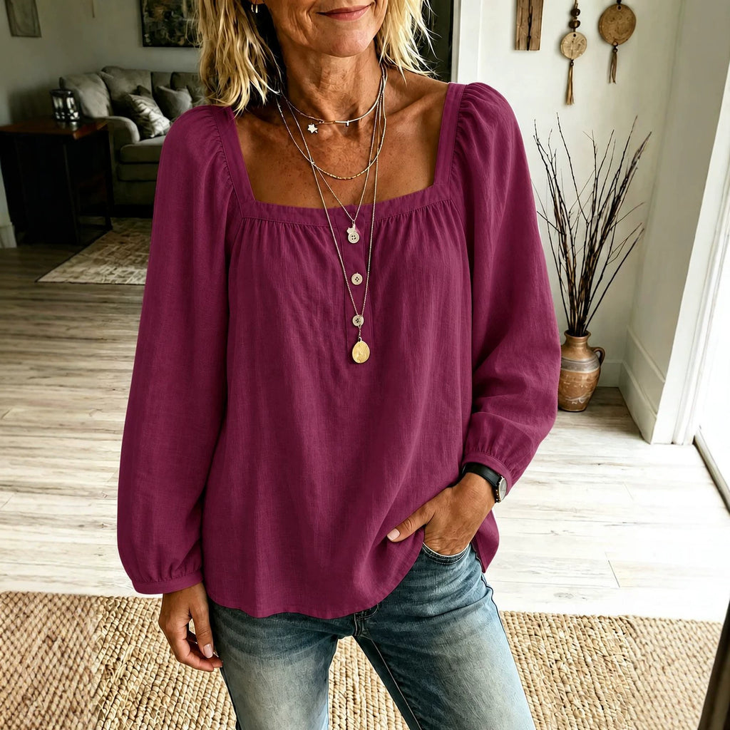 Chemise casual à manches longues pour femmes Minimalist