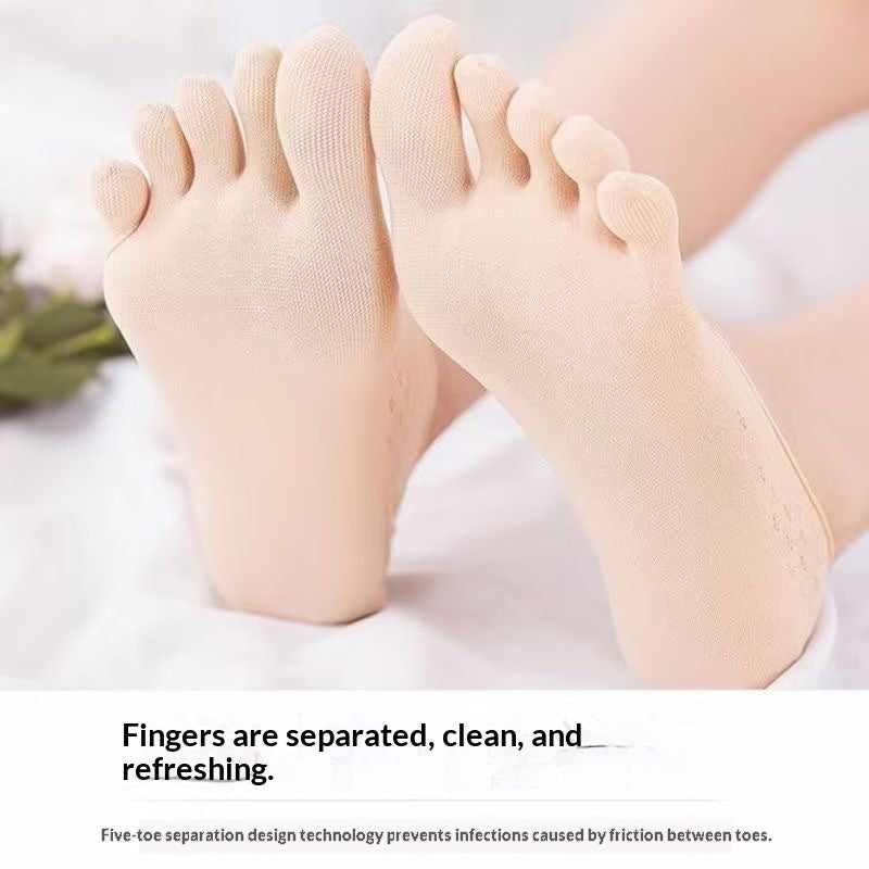 Chaussettes de bateau invisibles respirant Yoga Nylon