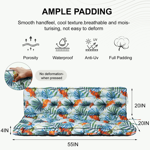 55-inch Outdoor Swing Cushions