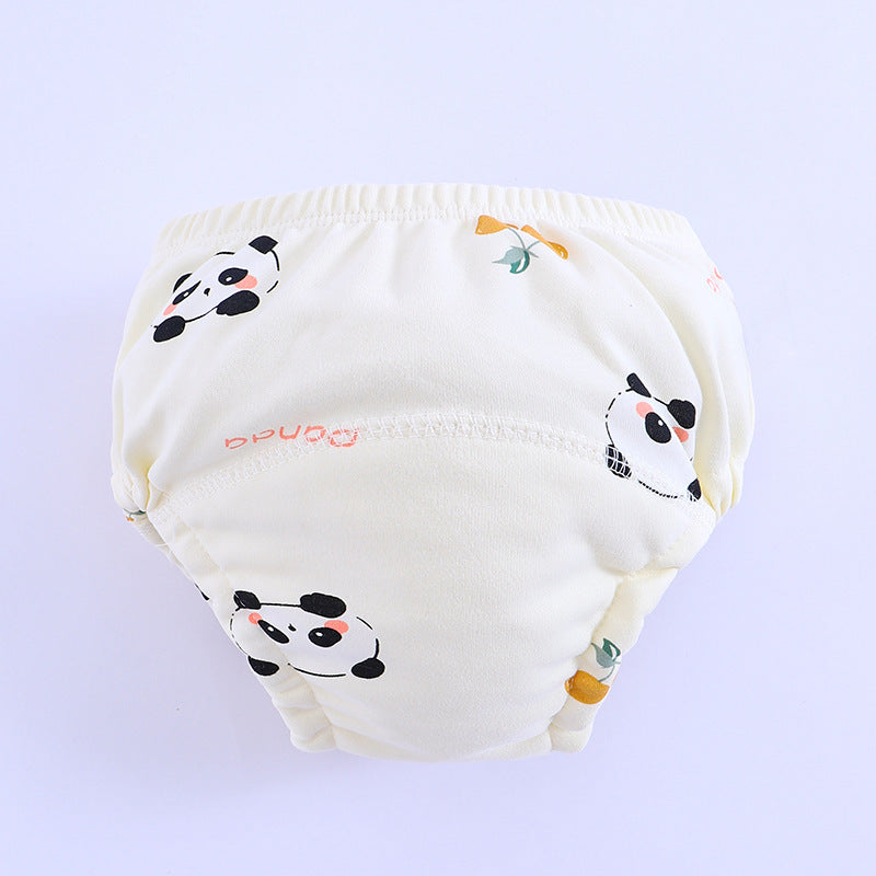 Pantalon d'entraînement pour bébé Pure coton respirant 6 couches Lavable Couche pour bébé