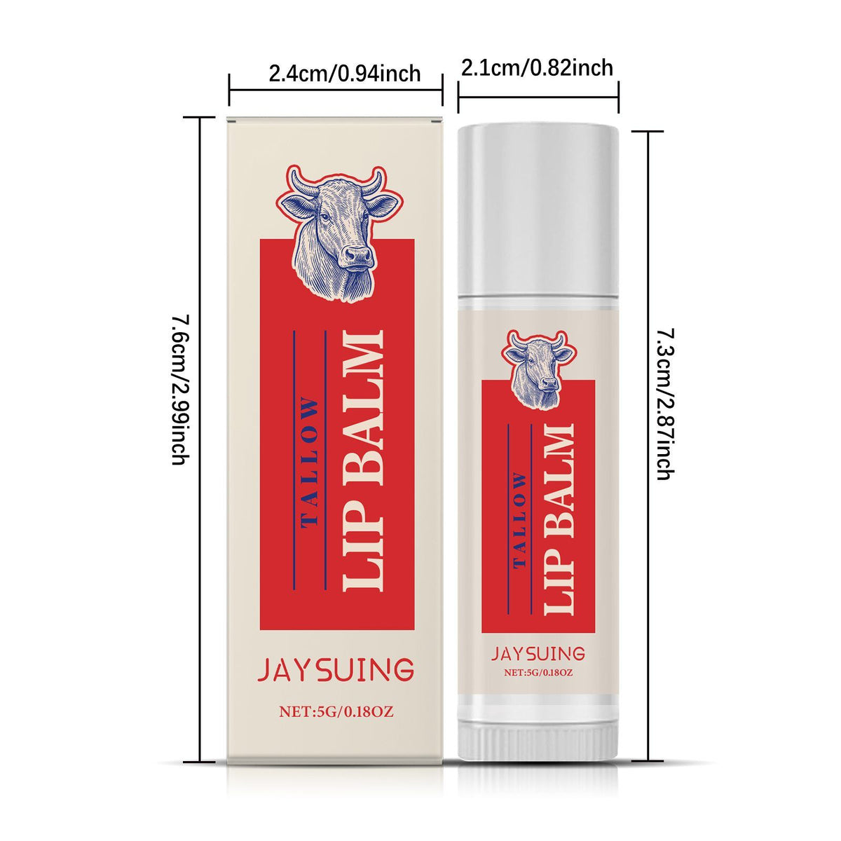 JAYSUING Tallow Hydratant Baume à lèvres