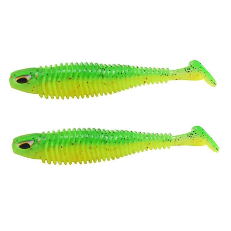 Luya Big T-tail Soft Fish Bait with Jig Head