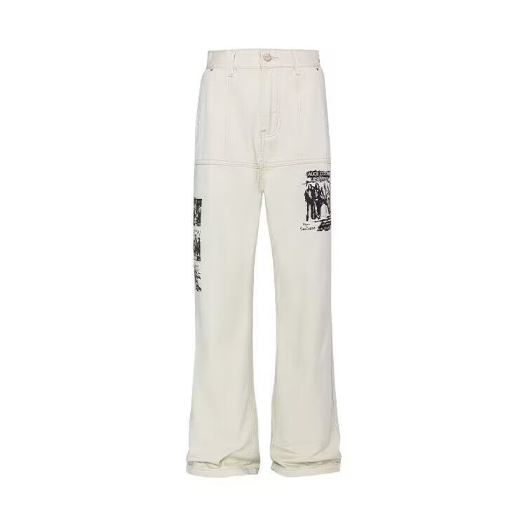 Hip Hop Imprimer Jeans Printemps Homme