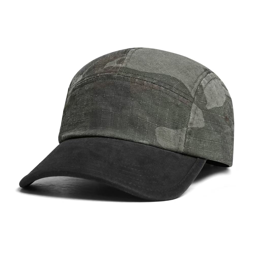 Style américain Vintage Patchwork Lavé Casquette de baseball décontractionnée
