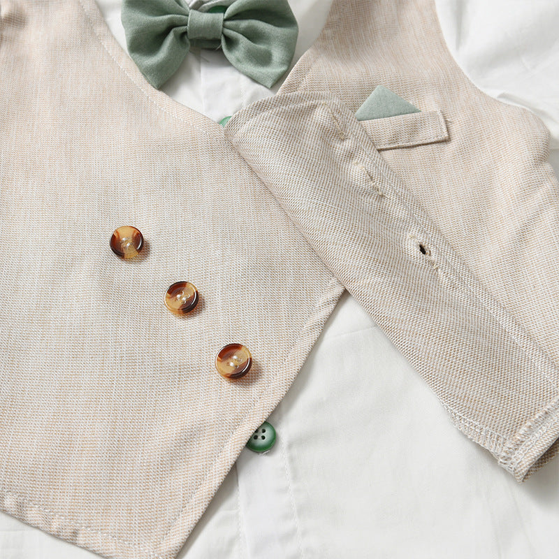 Bébé Printemps et automne Faux Vest Garçons à manches longues