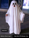 Costume blanc de fête d'Halloween Ghost Cloak Robe