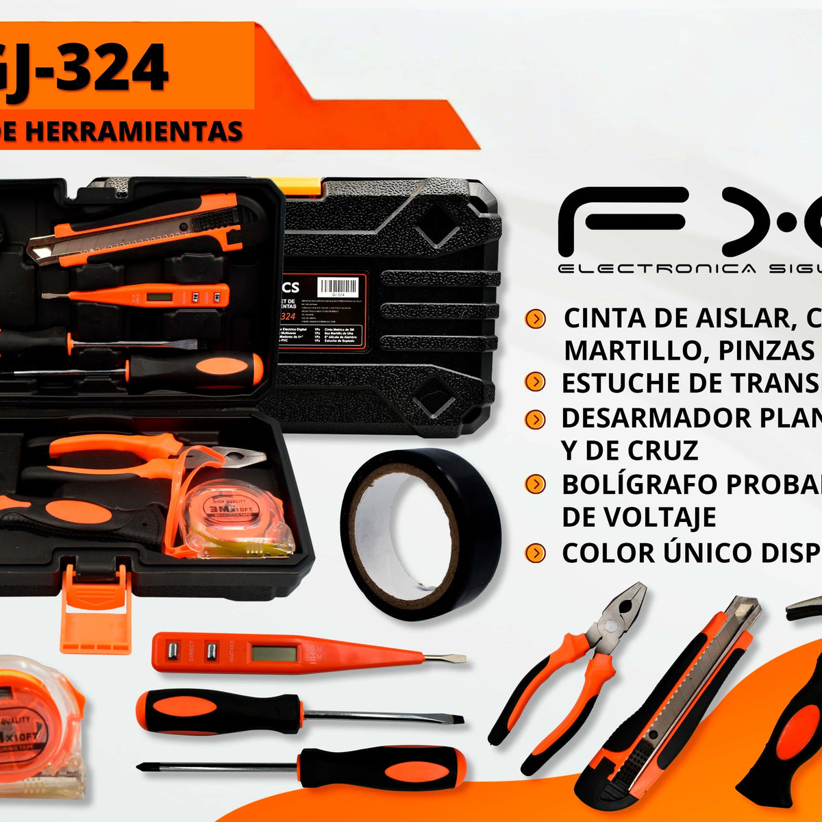Ensemble d'outils de matériel - Kit de réparation électrique ménager avec tournevis