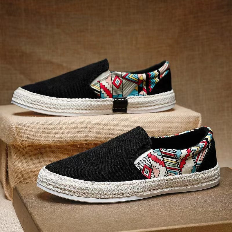 Ice Silk Summer Respirant Toile mince Casual Board Chaussures Soft Bottom Non-slip Tout-matchin