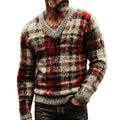Placage retro Sporty-Casual Chandail tricoté pour hommes