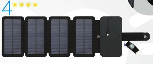 Chargeur de panneau solaire pliant extérieur Portable 5V 2.1A Appareils de sortie USB Camp Randonnée Backpa