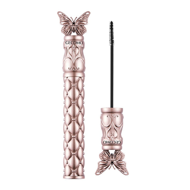 Mascara volumisante à la fleur et au papillon pour cils bouclés allongés