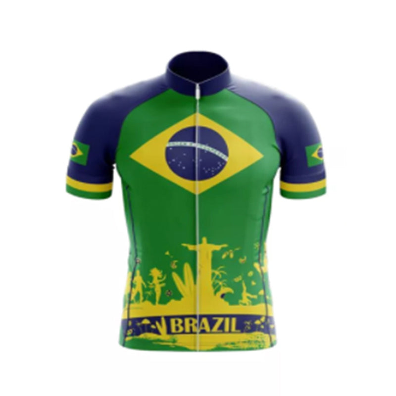 Été Brésil Team Cycling Jersey Men's Tracksuit