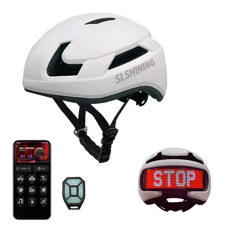 LED Display Cycling Helmet
