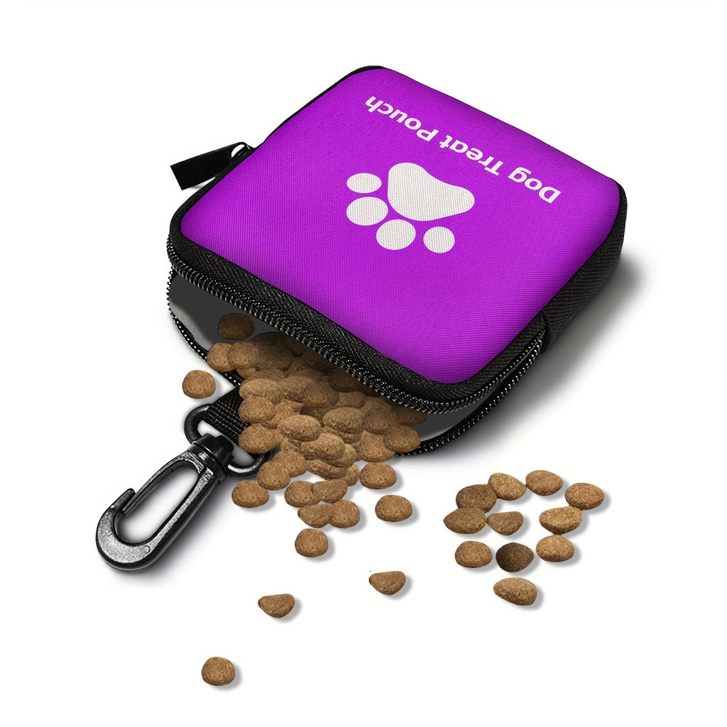 Pack de snack d'animal portable en polyester avec fermeture à glissière