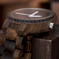 Montre en bois de style homme personnalisé et mode