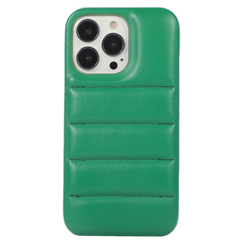 Clapet de téléphone en cuir d'Instagram en couleur solide