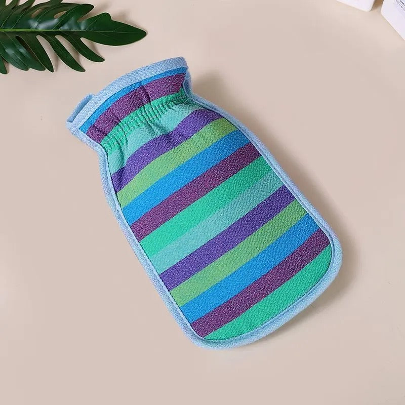 Texture bain serviette-rainbow bande motif-40g-bleu-1 pièce