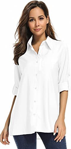 Chemise à manches longues de protection contre le soleil pour femmes Pêche à l'extérieur Pêche rapide Chemise de randonnée