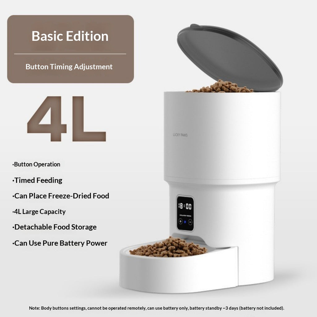 Wi-Fi Smart Pet Feeder avec contrôle d'application et alimentation programmée