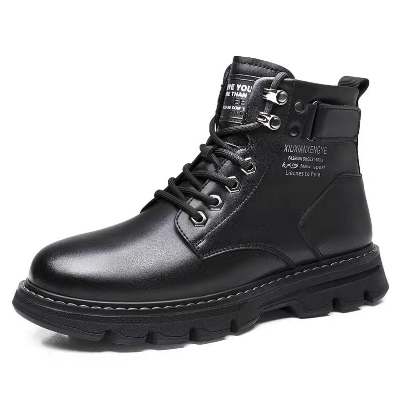 Hommes mi-à haut-top bottes en style coréen