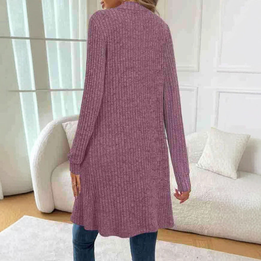 Long Cardigan ouvert pour femmes