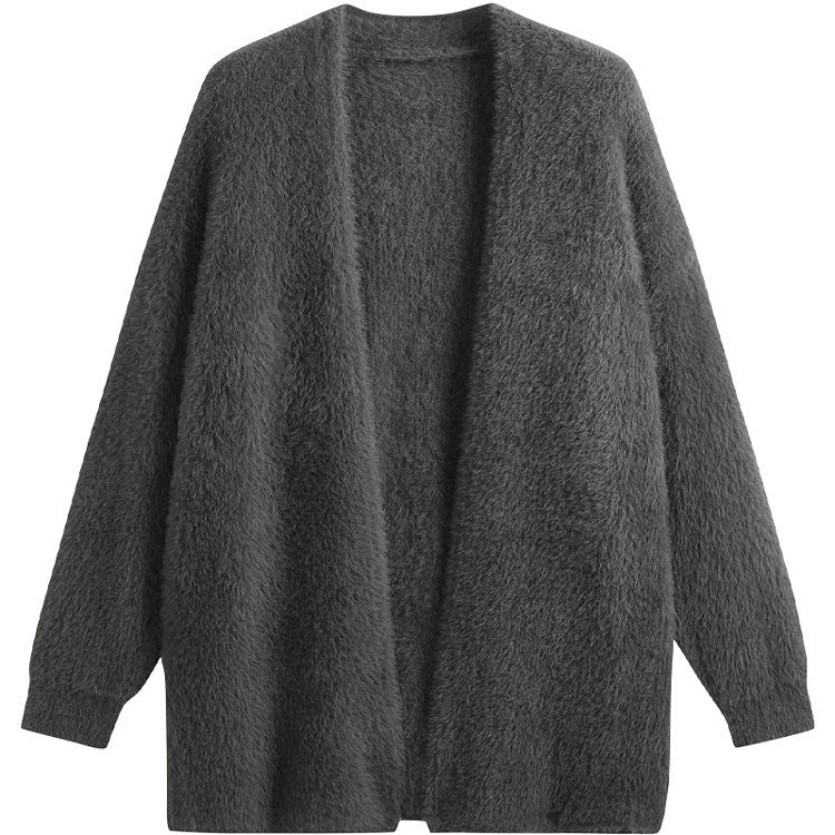 Cardigan tricoté d'automne Épais