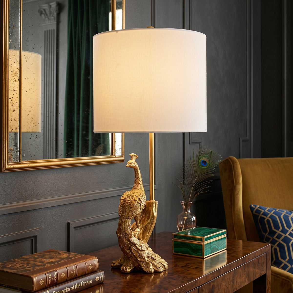 Lampe de bureau créative en forme d'oiseau Salon Entrée Lumière décorative