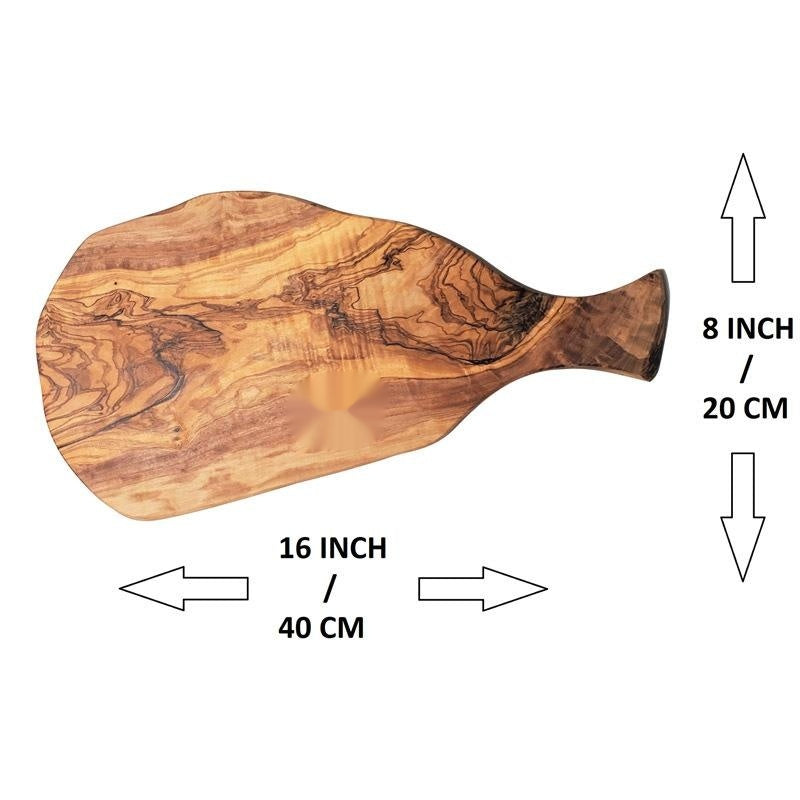 Tableau de coupe en bois pour la pizza Steak et légumes
