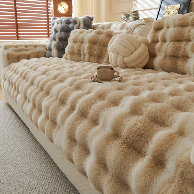 Coussin de canapé en velours gradué pour l'automne et l'hiverplush