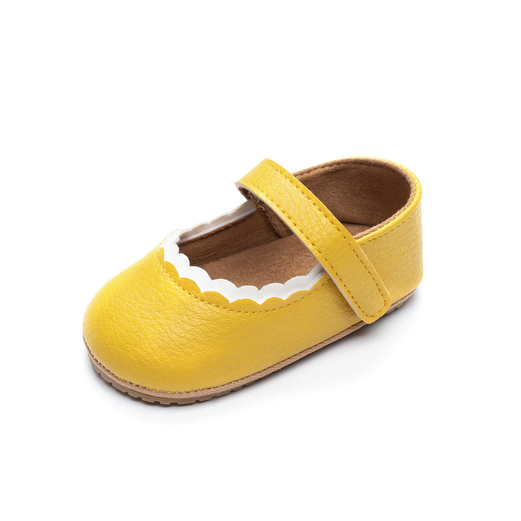 Bébé fille artificielle PU chaussures pour enfants