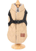 Poitrine en coton de chien et dos-S code-khaki-polyester-1 pièce
