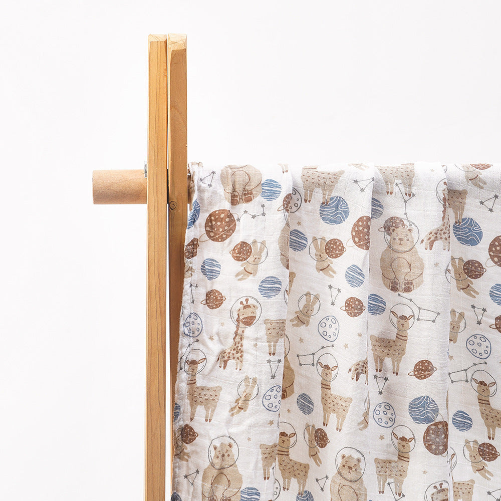 Simple imprimé nouveau-né bébé bambou coton bébé couverture Gro-bag