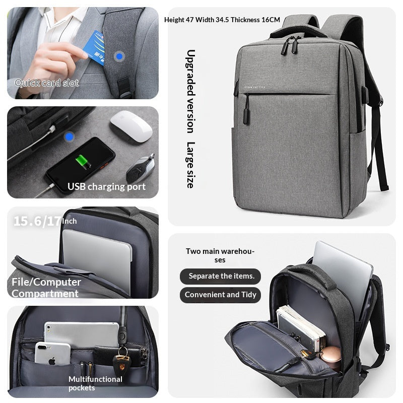 Sac à dos simple et élégant avec un compartiment pour ordinateur portable dédié