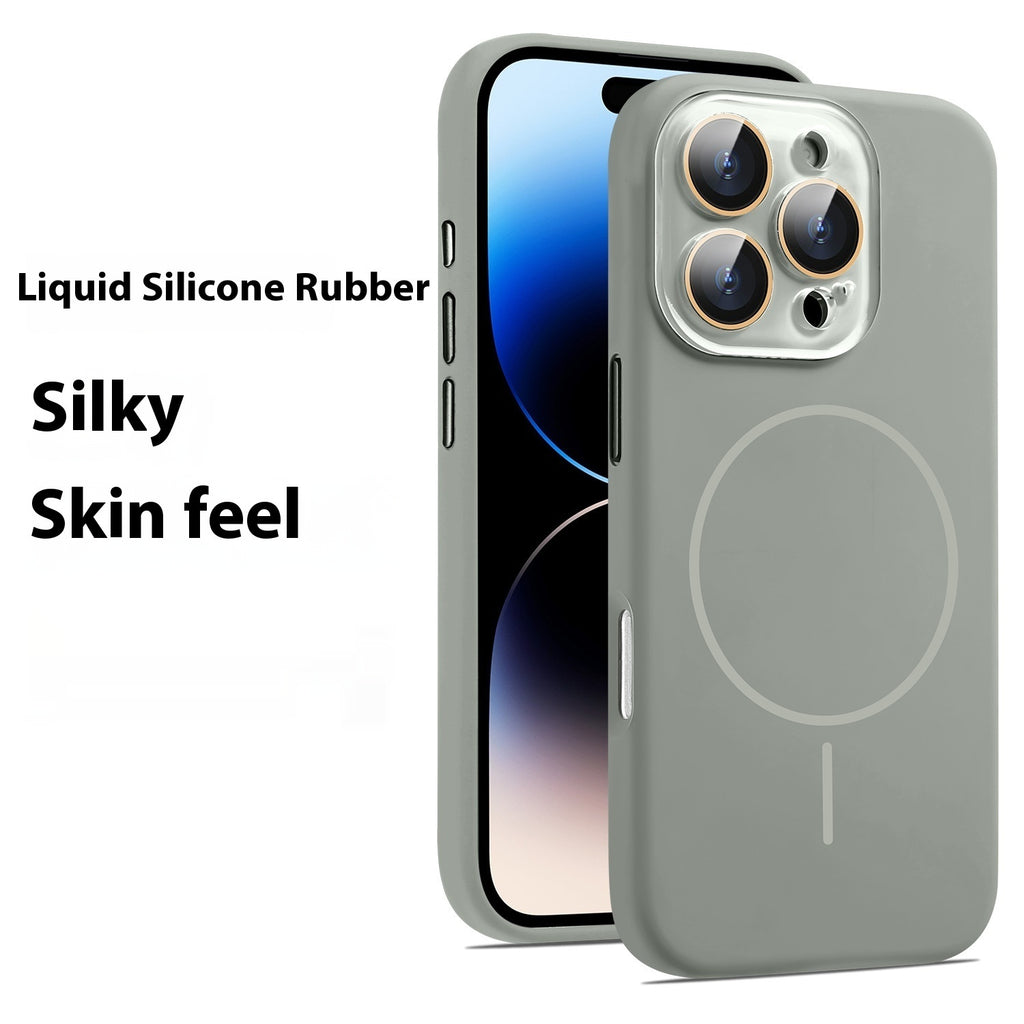 Housse de protection du boîtier de téléphone de cristal magnétique en silicone liquide