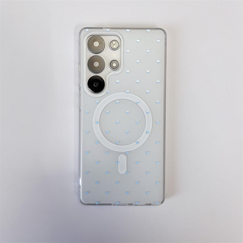 Ins Full Screen Small Love Mobile Phone Magnetic Shell